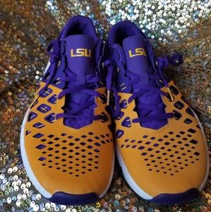 LSU Purple and Gold Nike Shoes